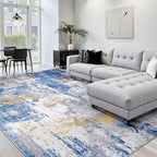 RELEANY Washable Area Rugs Square 10ft Non-Slip Modern Abstract Soft - Image 9