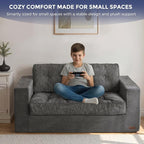 MAXYOYO Loveseat Sofa Couch, Upholstered Bean Bag Chair Cloud 2-Seat - Image 7