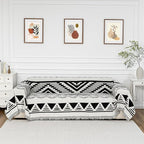 MYSKY HOME Couch Cover for Sectional Sofa Set Boho Geometric Furniture Sofa by MYSKYHOME