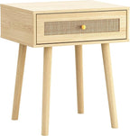 Atlantic Loft & Luv Remy Boho Mid-Century Natural Storage Drawer, Finish Rattan - Image 7