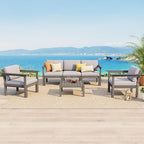 Stoog 6-Piece Modular Outdoor Sectional Sofa Set, All-Weather Patio Furniture by Stoog