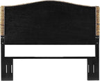 Crosley Furniture Serena Handwoven Natural Fiber Rattan Bed Headboard, Banana - Image 5