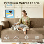 KEIKI 81.9" King Pull-Out Sofa Bed, 3-in-1 Convertible Sleeper Couch - Image 4