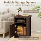 JUMMICO Farmhouse Nightstand, Modern Bedside Table - Image 4