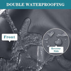 Outdoor Chaise Lounge Cushion Set of 2, Fadesafe Water-Repellent Lounge Deck - Image 3