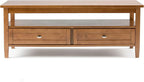 SIMPLIHOME Warm Shaker Solid Wood Transitional-Style 48-inch Wide Coffee Table - Image 3