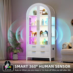 Vlsrka 71" Arched RGB Curio Cabinet - Image 5
