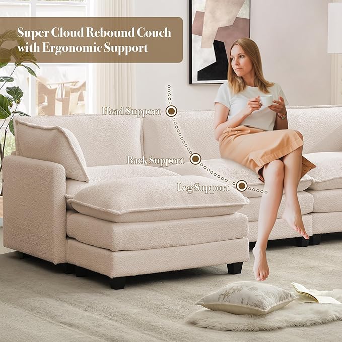 ROWHY 112'' Modular Sectional Cloud Couch - Image 3