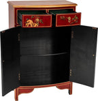 Red Lantern Artisan Crafted Lacquer Storage Cabinet - Image 3