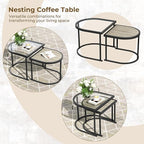 Grand patio 5-Piece Outdoor Furniture Set, 5 Seats Wicker Sofa Conversation Set - Image 4