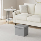 DocSafe Storage Ottoman with Lock, Fireproof Folding Ottoman Foot Rest Stool - Image 2