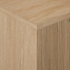 Walker Edison Reema Fluted Door Accent Table, 32 Inch, Coastal Oak - Image 7