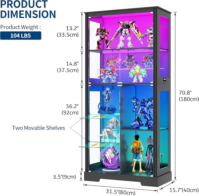 HNEBC Glass Display Cabinet - Image 2