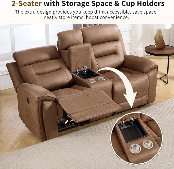 ANJ 2-Piece Faux Leather Power Recliner Sofa Set - Image 5