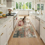 RELEANY Washable Area Rugs 3x7 Non-Slip Modern Abstract Soft by RELEANY
