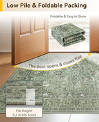 RELEANY Area Rugs 2'6"x5' Runner Rug Non Slip Washable - Image 4