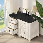 Joaxswe Farmhouse Night Stand Set of 2, Dresser - Image 4