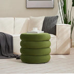 Flouki 19.5" Storage Ottoman Round, Vanity Stools - Image 3