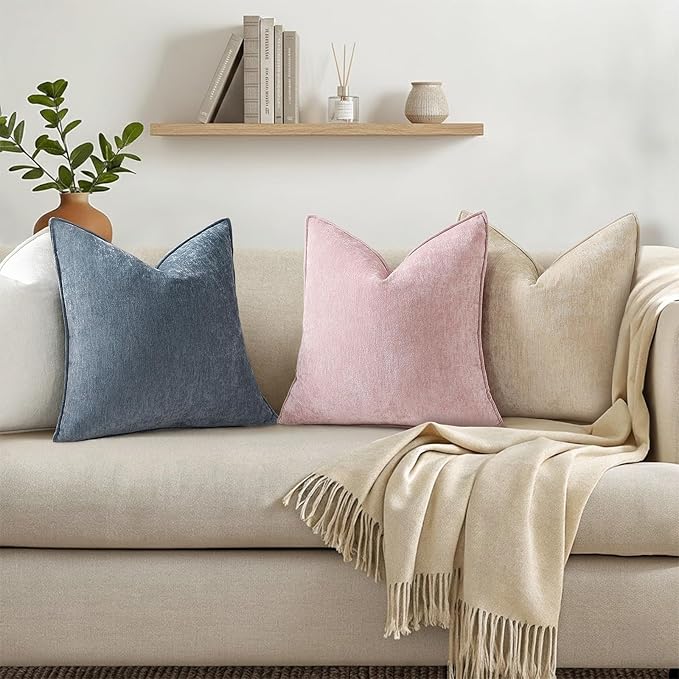 decorUhome Summer Couch Euro Sham Throw Pillow Covers 24x24 Set of 2, - Image 6