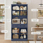 HOSTACK 71“ Tall Kitchen Pantry Storage Cabinet, Modern Kitchen Hutch Bar - Image 7