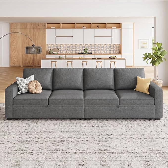 HONBAY Modular Sectional Sleeper Sofa Bed, - Image 7