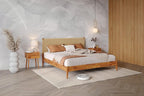 Bme Selina King Size Bed Frame, Handwoven Paper Cord Headboard, US Patent - Image 2
