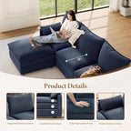 Vesgantti Large Modular Sectional Sofa, Big Comfy Cloud Couch - Image 4