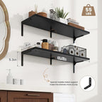 Fun Memories Deep Floating Shelves, 32W x 8D Floating Shelves Set of 2 - Image 3