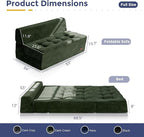 MAXYOYO 8" Folding Sofa Bed, Fold Out Chair Bed Sleeper Chair, Convertible - Image 2