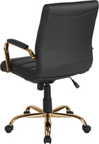 Flash Furniture Whitney Mid-Back Swivel LeatherSoft Desk Chair - Image 12