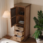 LKTART Solid Wood Accent Storage Cabinet - Image 5