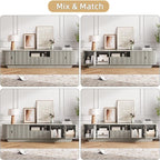 86.61'' Tambour TV Stand for 55-85 Inch, Entertainment Center - Image 6