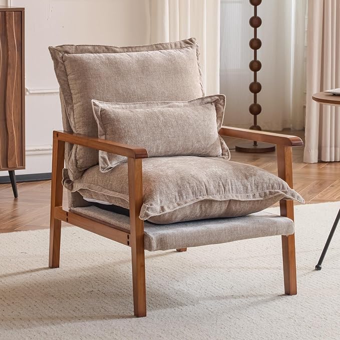 VINGLI Mid-Century Modern Cloud Accent Armchair by VINGLI
