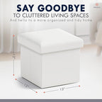 Ornavo Home Small Storage Ottoman, - Image 2