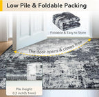 RELEANY Washable Area Rugs 2'x6' Non-Slip Modern Abstract Soft - Image 8