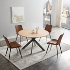 Zerifevni 46.4" Round Dining Table Set, Mid Century Modern Round Dining Table - Image 2