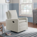 Oxford Baby Uptown Upholstered Glider Recliner Rocking Chair 360° Swivel - Image 2