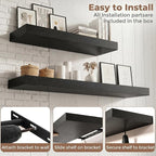 FLYJOE Floating Shelves for Wall, 30 Inch Floating Shelves Set of 2, Kitchen - Image 6