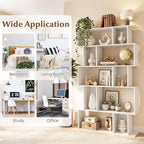 Giantex 5-Tier Bookshelves Set of 2, 10-Cube Geometric Bookcase - Image 6