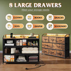 WLIVE Led Dresser for Bedroom, TV Stand for Bedroom - Image 5
