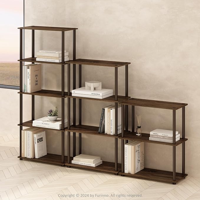 Furinno Turn-N-Tube Book Shelf, 4-Tier Bookshelf, Bookcase - Image 2