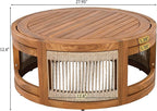 VilroCaz 4-Piece Patio Conversation Set, All Weather Sectional Sofa Set w/ 2 - Image 6