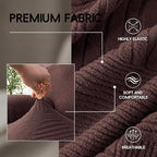 Oversized Recliner Chair Covers, 4-Piece Stretch Geometric Strokes Jacquard - Image 3