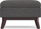 SIMPLIHOME Owen Coffee Table Storage Ottoman - Image 4