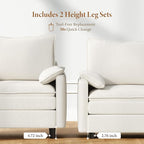 Vesgantti 74" Loveseat Sofa for Living Room, Comfy Cloud Couch Deep Seat - Image 3