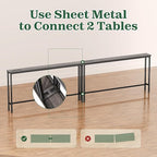 SUPERJARE 110.2 Inch Sofa Table - Image 9