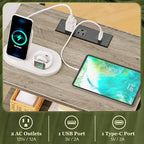 SUPERJARE Nightstand with Charging Station, Bed Side Table with Adjustable - Image 4