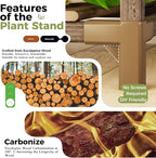 Bamworld Plant Stand Indoor Corner Plant Shelf Outdoor - Image 6
