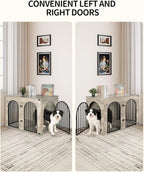 Hzuaneri 43.3" Wooden Dog Crate Furniture, Indoor Dog Kennel Dogs Cage - Image 5