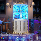 Aheaplus Corner Bar Cabinet - Image 3